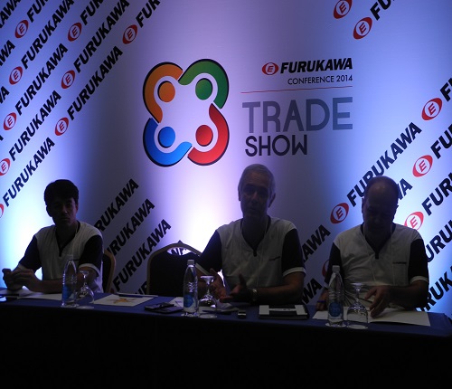 Paulo Zafaneli, gerente de Ventas Internacionales y Foad Shaikhzadeh, presidente de Furukawa